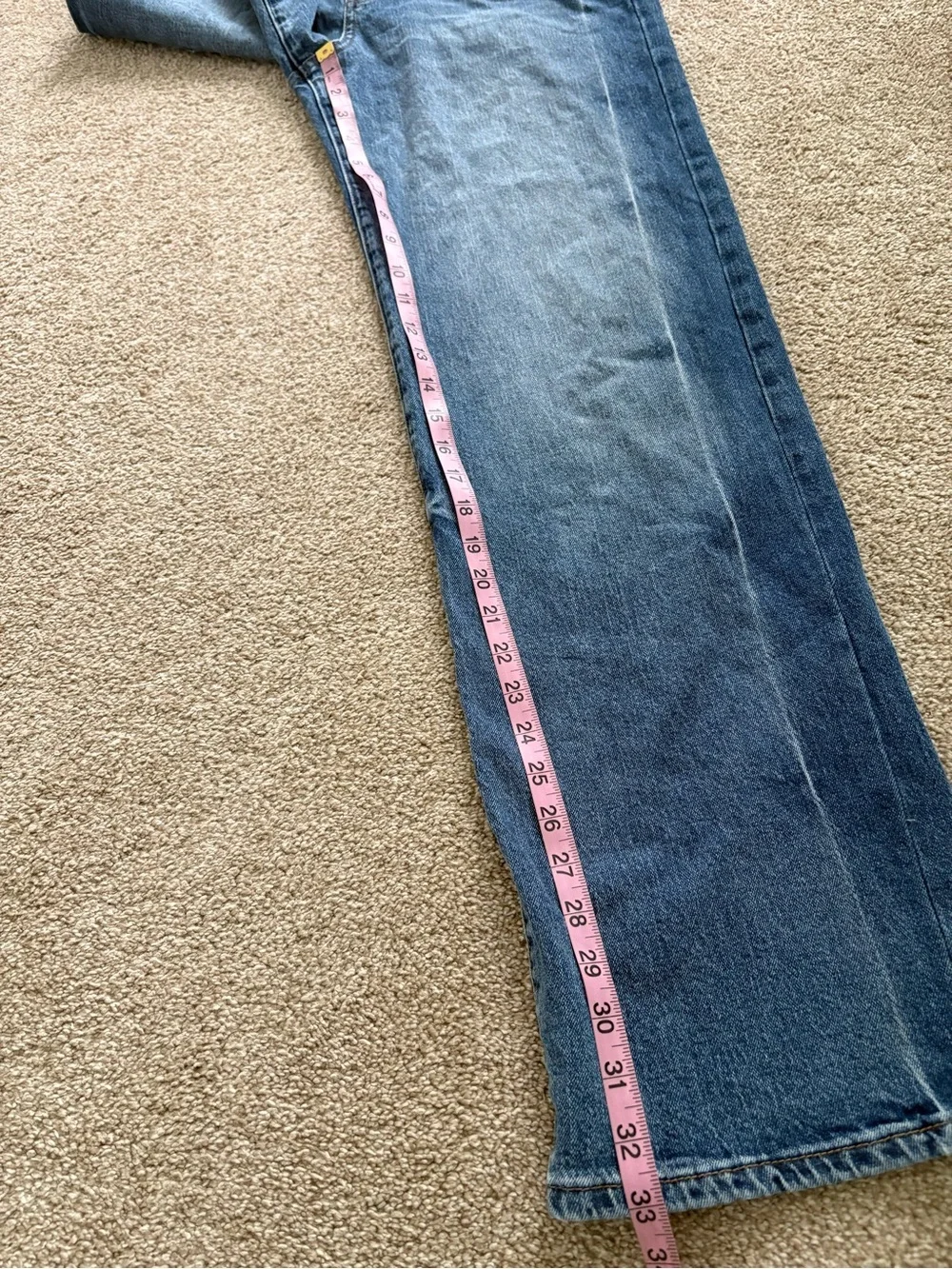 Kut from the Kloth Medium Wash Blue Denim Jeans Sienna Wide Leg High Rise Size 8